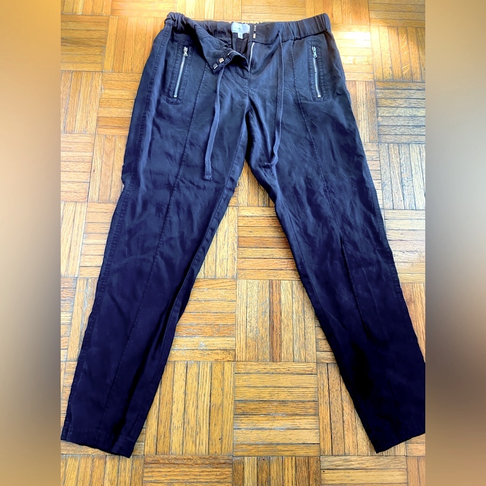 Lou & Grey black linen pants size xs